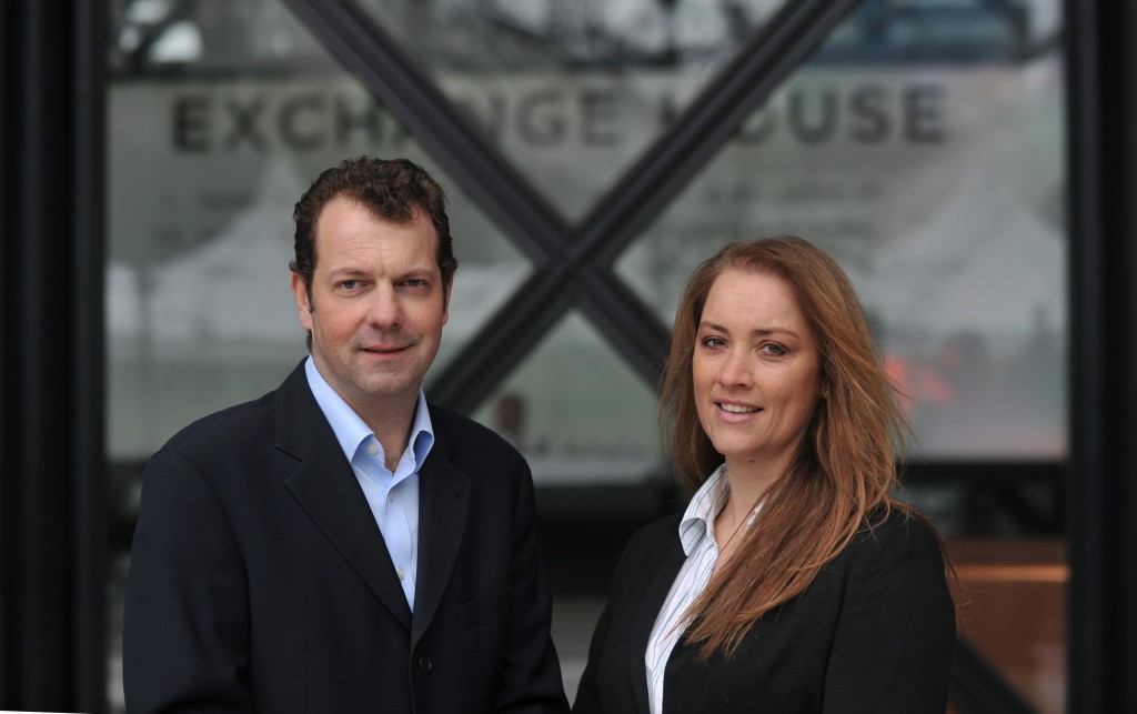R-L Amanda Hope, Advanced’s UK business development manager with Broadgate’s David Powell'